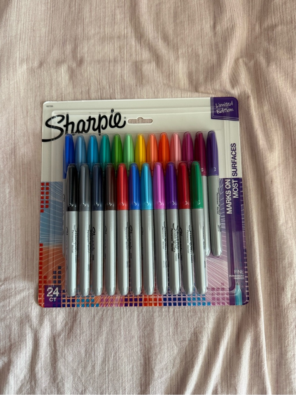 Sharpie 24-Color Fine Tip Permanent Markers - Assorted Colors